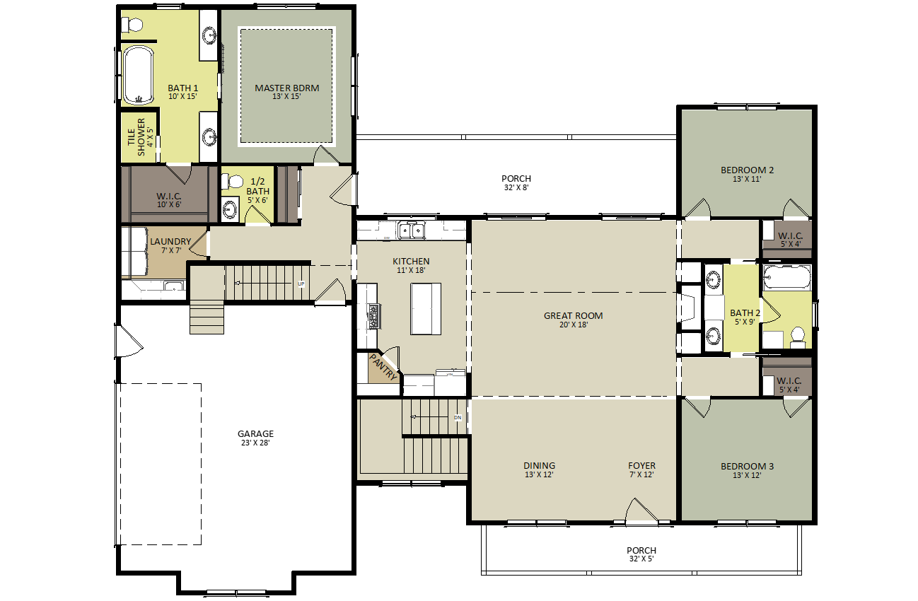 Windsor First Floor Floor Plan